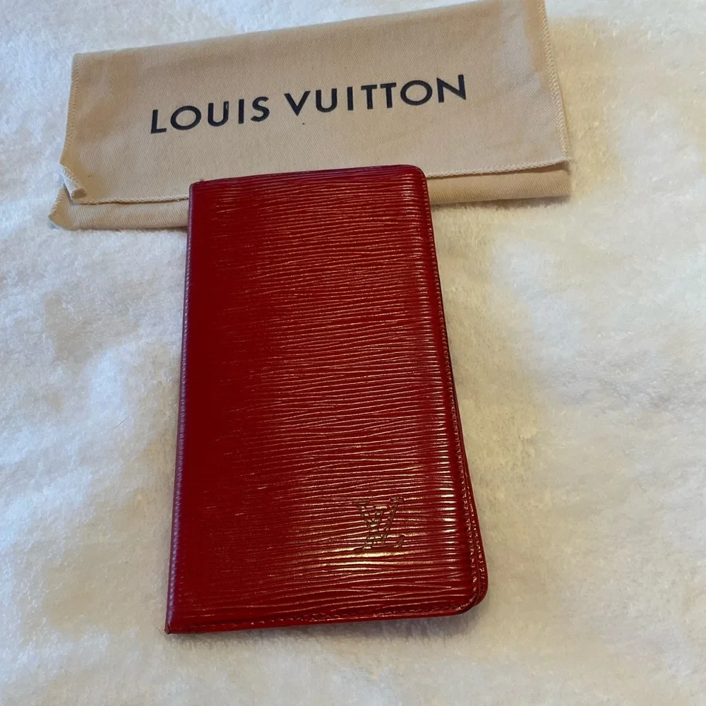 Louis Vuitton Red Epi Leather Wallet